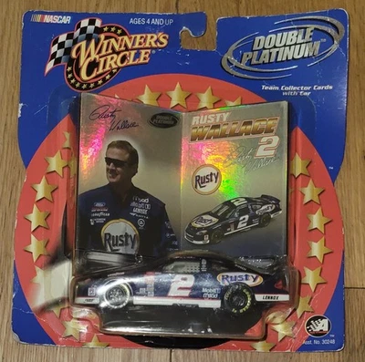 NEW! Rusty Wallace #2 Winners Circle Ford Taurus Die-Cast 2001 Double Platinum - Image 1 of 3