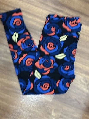 Nuevo LulaRoe Unicornio Rosas Inspiradas en Disney Alto Curvilíneo TC Audaz y Vibrante  Foto 1 de 4