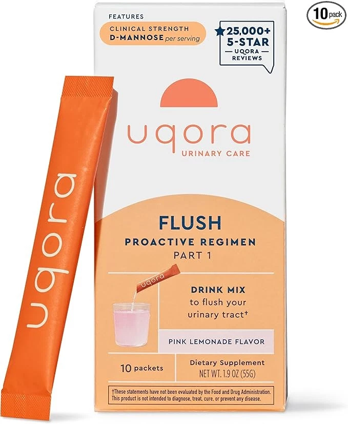 Uqora Flush Drink Mix Limonada Rosa 10ct Lote de 3 Apoyo Urinario Exp 2/27 Foto 1 de 1