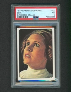 1977 Star Wars Panini Stickers Italy #100 Princess Leia PSA 7 - Picture 1 of 2
