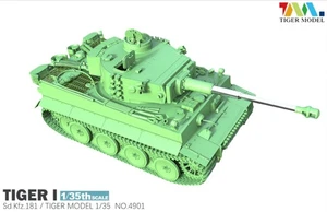Tiger 4901 1/35 Sd.Kfz.181 Tiger I WWII GERMAN HEAVY TANK Special Green Edition - Bild 1 von 6