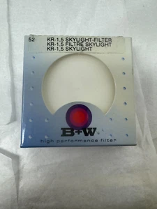 Filtro tragaluz B+W 52mm KR - 1.5 73265 nuevo stock antiguo - Imagen 1 de 7