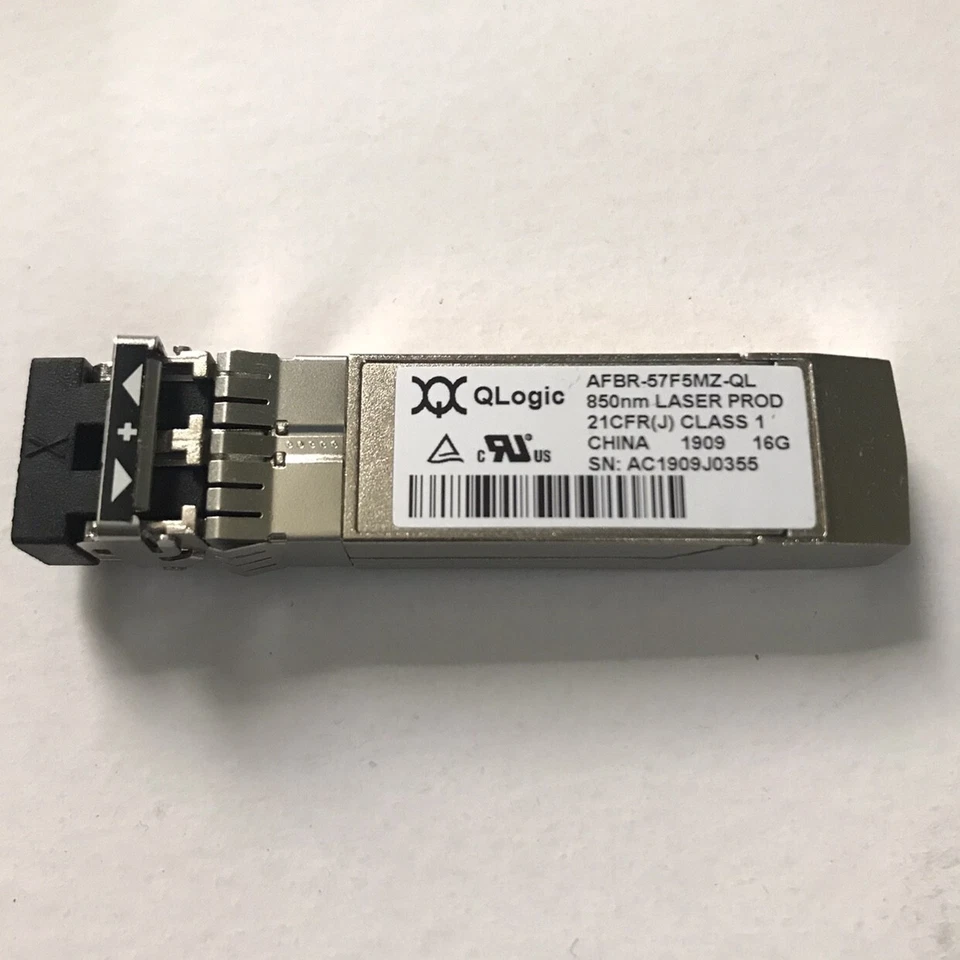 QLogic AFBR-57F5MZ-QL 16Gbps 850NM Fibre Channel SFP+ Transceiver Module - Image 1 of 1