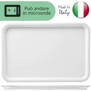 Bandeja Rectangular De Autoservicio Para Buffet Grande De Plástico Blanco - Imagen 1 de 2