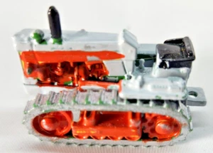 VINTAGE ERTL 1/64 CRAWLER TRACTOR DIECAST Orange and Gray - Picture 1 of 3