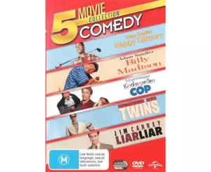 5 Movie Collection Comedy (Happy Gilmore / Billy Madison / Kindergarten Cop / Tw - Picture 1 of 1