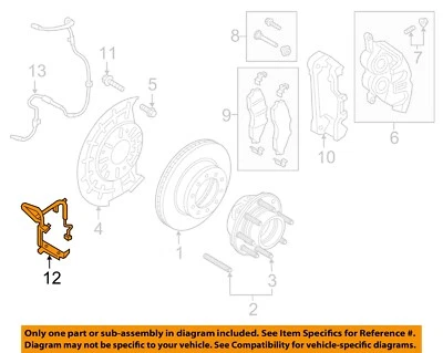 Componentes de freno Ford OEM 17-22 F-250 Super Duty-Manguera de freno HC3Z2078D Foto 1 de 2