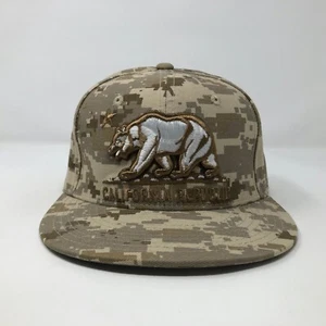 CA Digi Camo California Republic Bear Whang Snapback Hat A18 - Picture 1 of 7