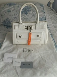 Authentic CHRISTIAN DIOR Flight Leather Shopper Satchel Bag - MSRP $1250 - Picture 1 of 11