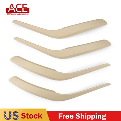4PCS Beige Side Inner Door Pull Handle Trim Cover For BMW X1 E84 2009 2010-2015 Foto 1 de 4