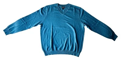 Suéter Kenneth Roberts Platino Manga Larga 100% Lana Para Hombre Talla Grande L Foto 1 de 4