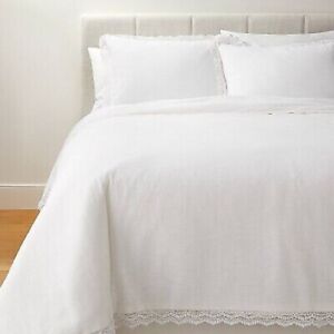 Comforter Slub Cotton Lace Border Sham Set Threshold