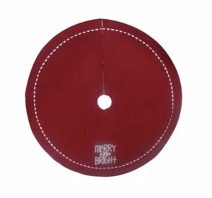 NUEVO Holiday Living 56" Árbol de Navidad Falda Roja Brillante Acolchada y Bordada - Imagen 1 de 3