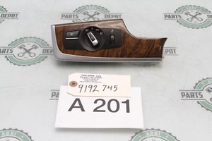 11-16 BMW F10 5 SERIES 528i 535i 550i HEADLIGHT CONTROL SWITCH W TRIM OEM - Picture 1 of 12