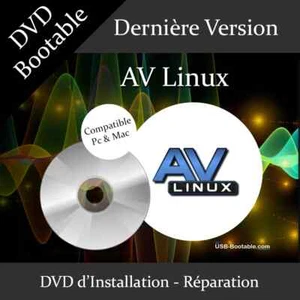 DVD Bootable AV Linux + Guide d'utilisation - Photo 1/1
