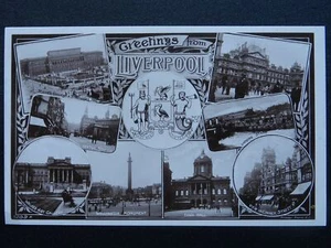Merseyside LIVERPOOL 9 Image Multiview c1907 RP Postcard by Rotary - Picture 1 of 6