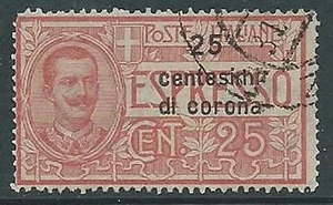 1921 DALMATIEN GEBRAUCHT ESPRESSO 25 CENT - CZ7-6 - Bild 1 von 1