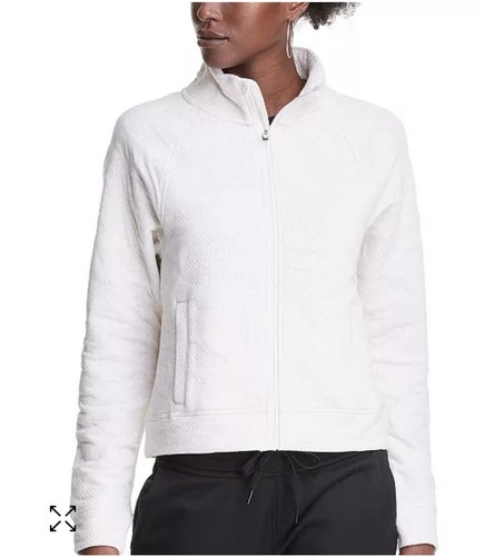 OFF WHITE Giacca Champion Sport Soft Touch taglie forti 2X bianco sporco erica naturale donna