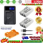 2X 2100Mah Battery + Slim Charger For Canon Eos 1000D Eos 450D Eos 500D