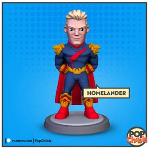 Homelander | POP | CHIBI | 60mm base | 1:20 | 3D print | Model Kit - Picture 1 of 2