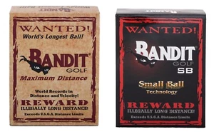 Bandit Golf Ball 2 Dozen Trial Offer 1 Dozen Bandit MD & 1 Dozen Bandit SB Balls - Picture 1 of 3
