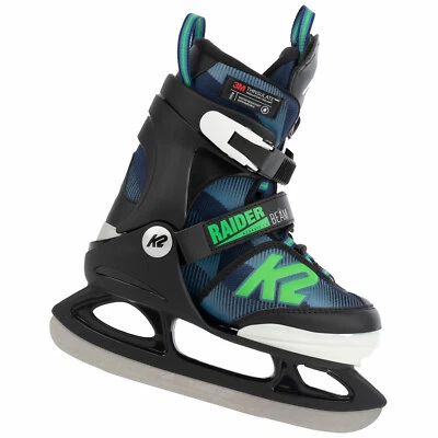 K2 Raider Beam Ice-Skates Kinder-Schlittschuhe leuchtende LED Eislaufschuhe Blau