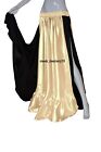 Tribal Troupe Ivory Belly Dance 16 Yard 4 Tier Skirt Black Tiered Women's S52