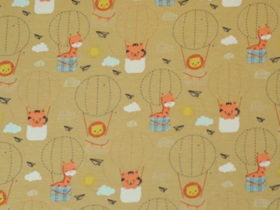 Jersey 100x150 cm, Tiere, Stoff, Digitaldruck, weich, Kinderstoff, Stoffe Kinder - Bild 1 von 3