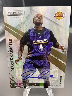 Derrick Caracter 2010 Panini Rookies & Stars Longevity Rookie Card Auto /799 - Image 1 of 2