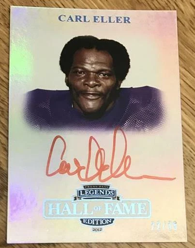 CARL ELLER - 2012 Press Pass Legends Hall of Fame - Blue Red Ink - S/N 22/35 - Image 1 of 1