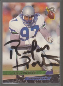 Ultra Rufus Porter 1993 autografiado - Seahawks - Imagen 1 de 1