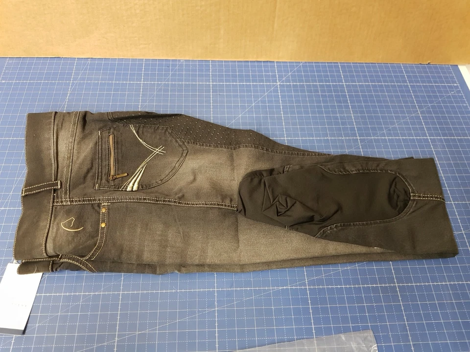 Equitheme Reithose Texas Silikon Schwarz Grösse: 38 - Bild 1 von 4