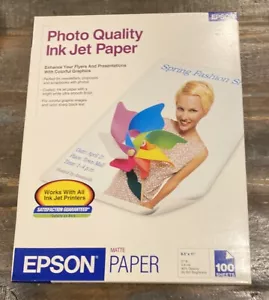 Epson carta a getto d'inchiostro qualità fotografica S041062 (100 fogli) opaca sigillata in fabbrica - Foto 1 di 2