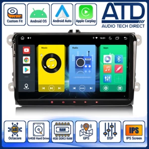 Carplay Tête Unité Pour Seat Alhambra Leon Toledo Android Auto GPS Sat Nav HD - Bild 1 von 12