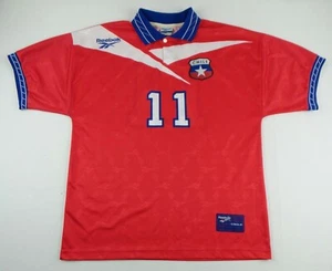 Vintage Reebok 1998 Chile National Team Marcelo Salas Soccer Jersey Size Mens L - Picture 1 of 5