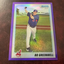 2010 Bowman Set BO GREENWELL CHROME PROSPECTS PURPLE REFRACTOR Serial #274/999