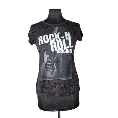 Camiseta ajustada gris grande Fender "Rock N Roll Original" para mujer X Foto 1 de 4
