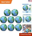 Educational Inflatable Globe - 16 Inch PVC World Globe Beach Ball - Pack of 8
