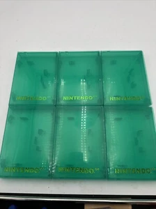 Nintendo 64 N64 Storage Box Plastic Clamshell Game Hard Case OEM Green Lot of 6 - Picture 1 of 4
