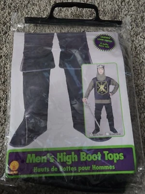 Hombre Bota Alta Tops Disfraz Disfraz Pirata Medieval Caballero Rubíes Halloween  Foto 1 de 4