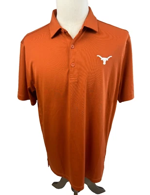 Columbia Golf Univesity of Texas Longhorns Orange Performance Shirt Mens Large - Image 1 of 4