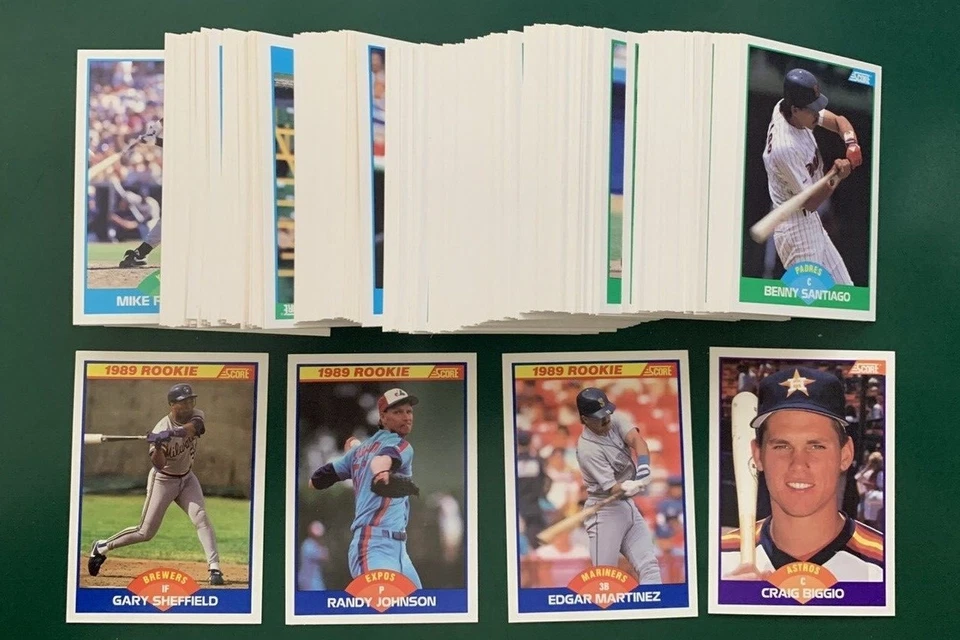 1989 Score Baseball SET BREAK - stars, commons, rookies, HOFers - #1-220 - Image 1 of 1