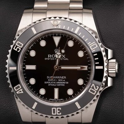 Rolex Submariner 114060 Watch 40mm Black Dial No Date, Box & Papers - image 1 of 4