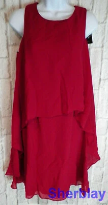 T I A N A B. Vestido recto forrado de gasa para mujer - Opciones de talla de color Foto 1 de 4