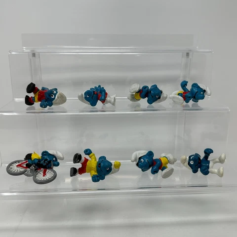 Vintage Smurfs Figures Lot of 8 Peyo Schleich *ALL DO NOT STAND READ Cover