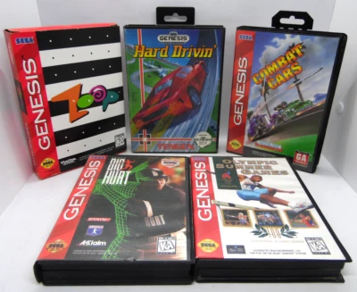 Sega Genesis Zoop, Hard Drivin, Combat Cars, Big hurt, & More - Image 1 of 4
