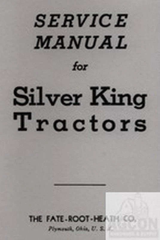 Manual de taller de tractor Silver King modelo 42 Foto 1 de 1