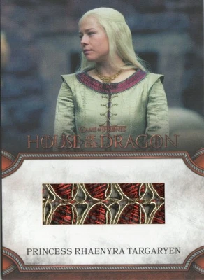 Tarjeta Reliquia Juego de Tronos Casa del Dragón Temporada Uno RC24 Princesa Rhaenyra Foto 1 de 2