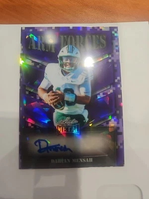 2025 Leaf Metal Darian Mensah Purple Armed Forces Auto Autograph 2/5 - Image 1 of 4