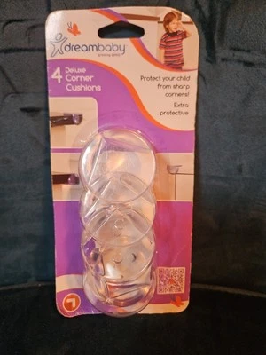 Almofadas de canto Deluxe, 4 unidades, transparentes - Imagem 1 de 4